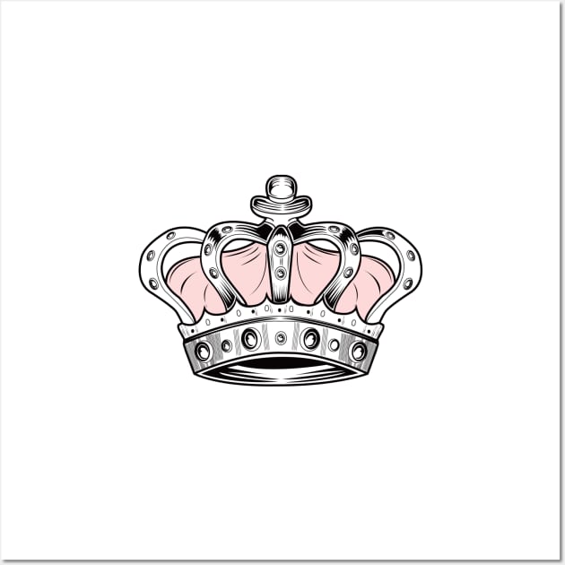 Crown - Pink Wall Art by adamzworld